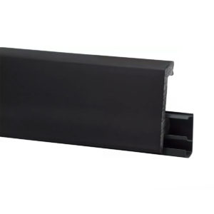 Плинтус Winart PRO HDPS Quadro 80 мм Черный Матовый