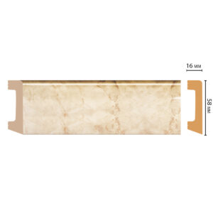 Плинтус Decomaster D234-80 ДМ(58*16*2400 мм)