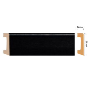 Плинтус Decomaster D234-195ДМ (58*16*2400 мм)