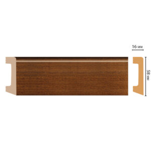 Плинтус Decomaster D234-75ДМ (58*16*2400 мм)