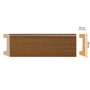 Плинтус Decomaster D234-85 ДМ (58*16*2400 мм)