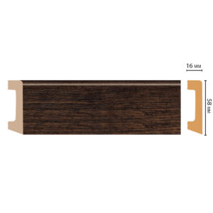 Плинтус Decomaster D234-966 ДМ(58*16*2400 мм)