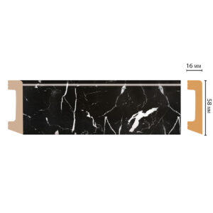 Плинтус Decomaster D234-78ДМ (58*16*2400 мм)