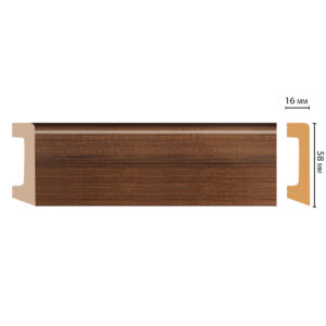 Плинтус Decomaster D234-74ДМ (58*16*2400 мм)