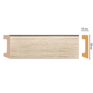 Плинтус Decomaster D234-72ДМ (58*16*2400мм)