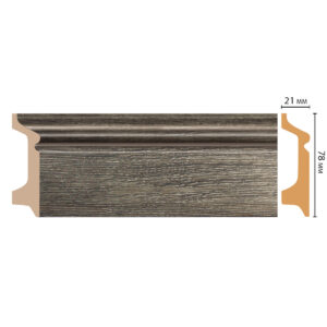 Плинтус Decomaster D122-86 ШК/16 (78*21*2400мм)