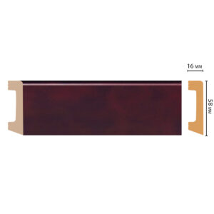 Плинтус Decomaster D234-62 ШК/15 (58*16*2400мм)